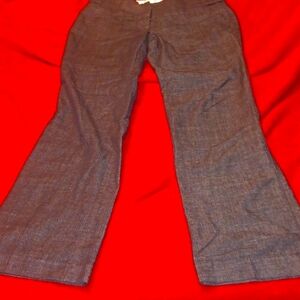 Maurice's, dark denim like, trousers.